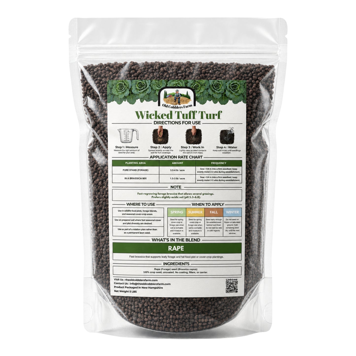 Wicked Tuff Turf Rape Seed