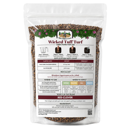 Wicked Tuff Turf Red Clover Seed