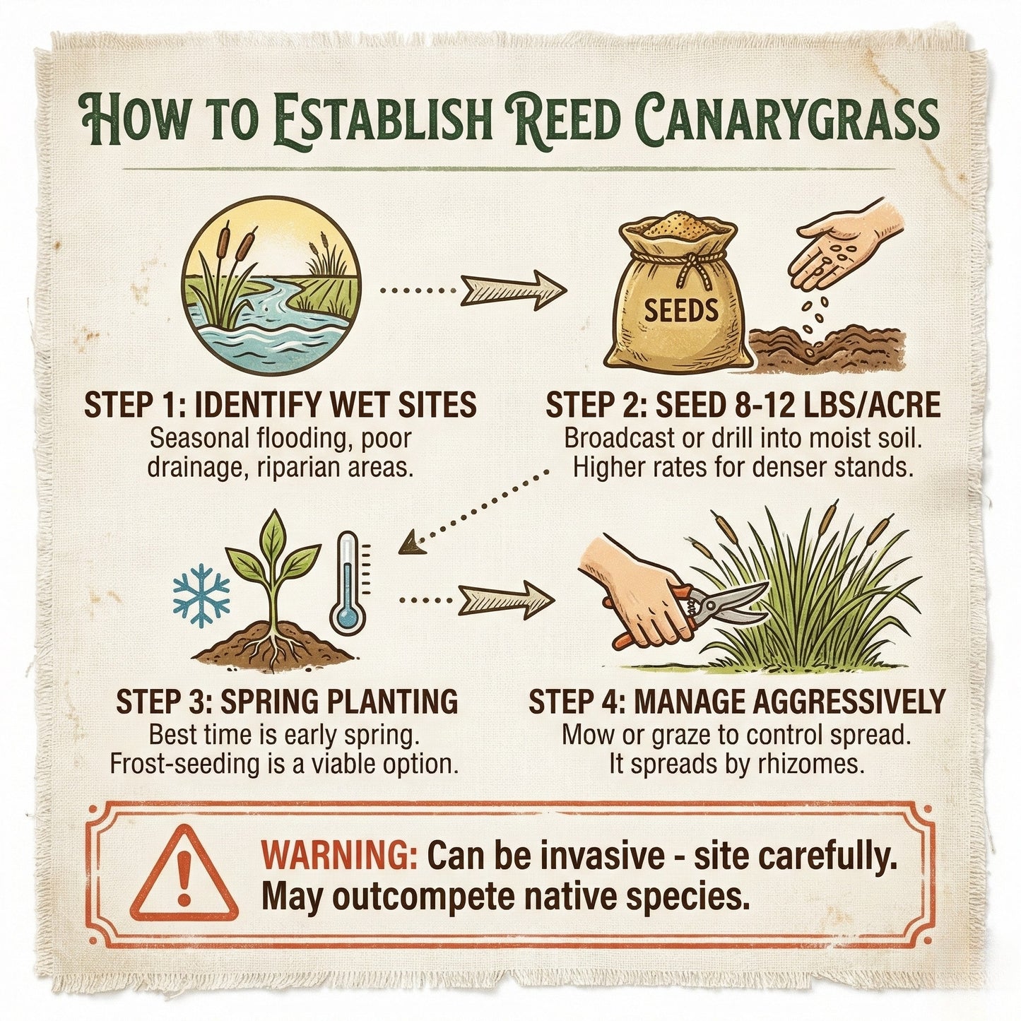 Wicked Tuff Turf Reed Canarygrass Seed