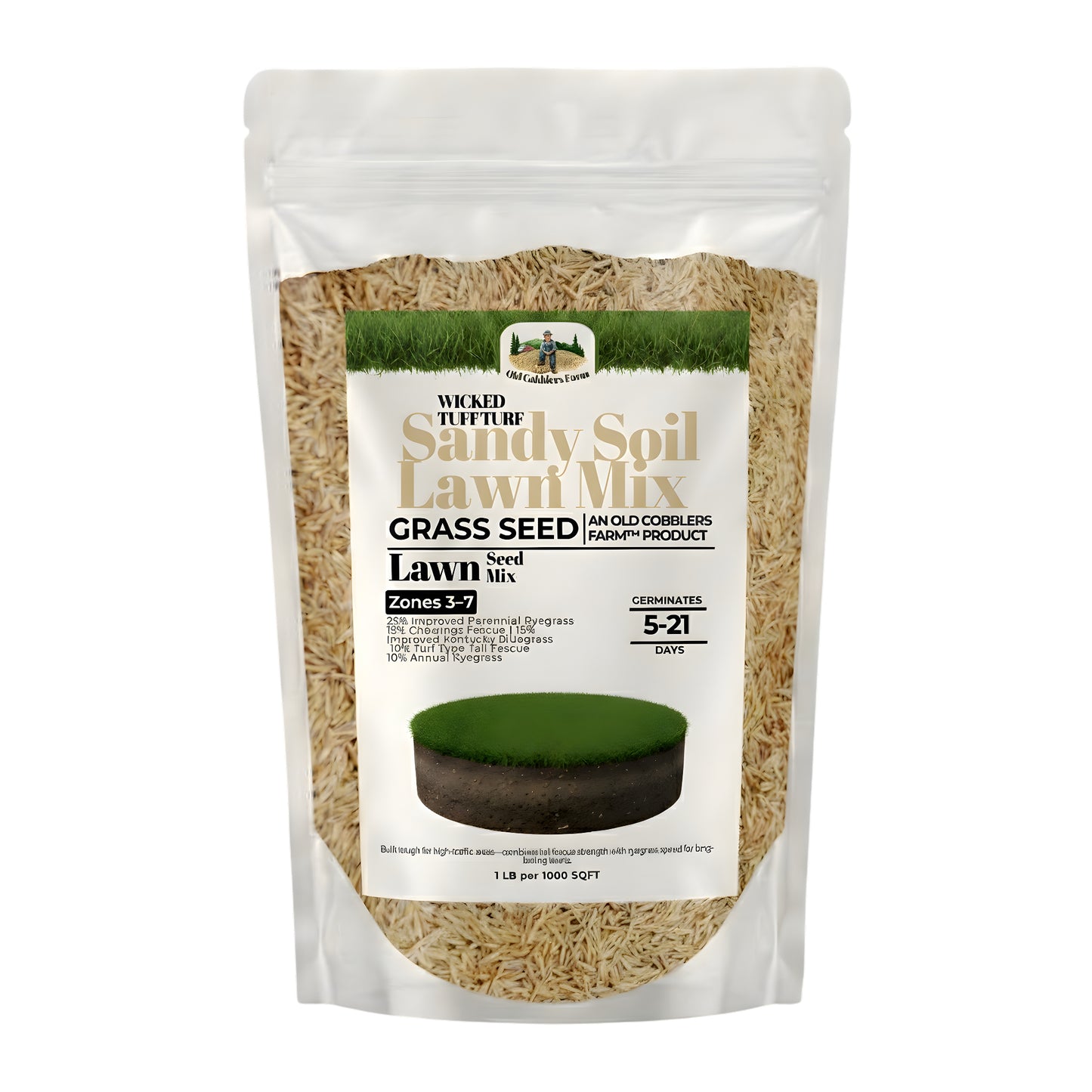 Wicked Tuff Turf Sandy Soil Lawn Seed Mix
