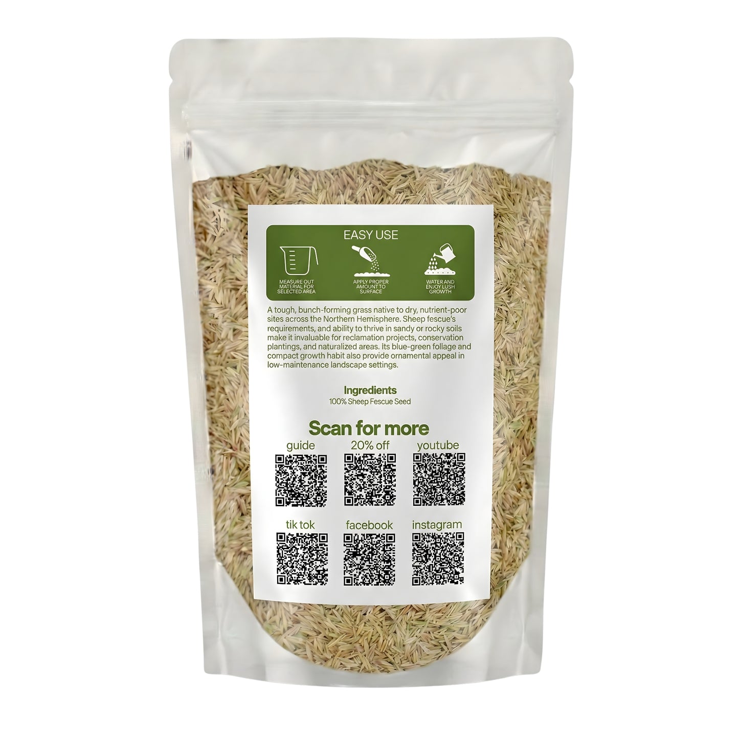 Wicked Tuff Turf Sheep Fescue Seed