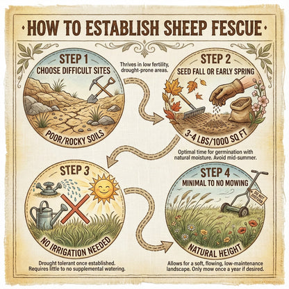 Wicked Tuff Turf Sheep Fescue Seed