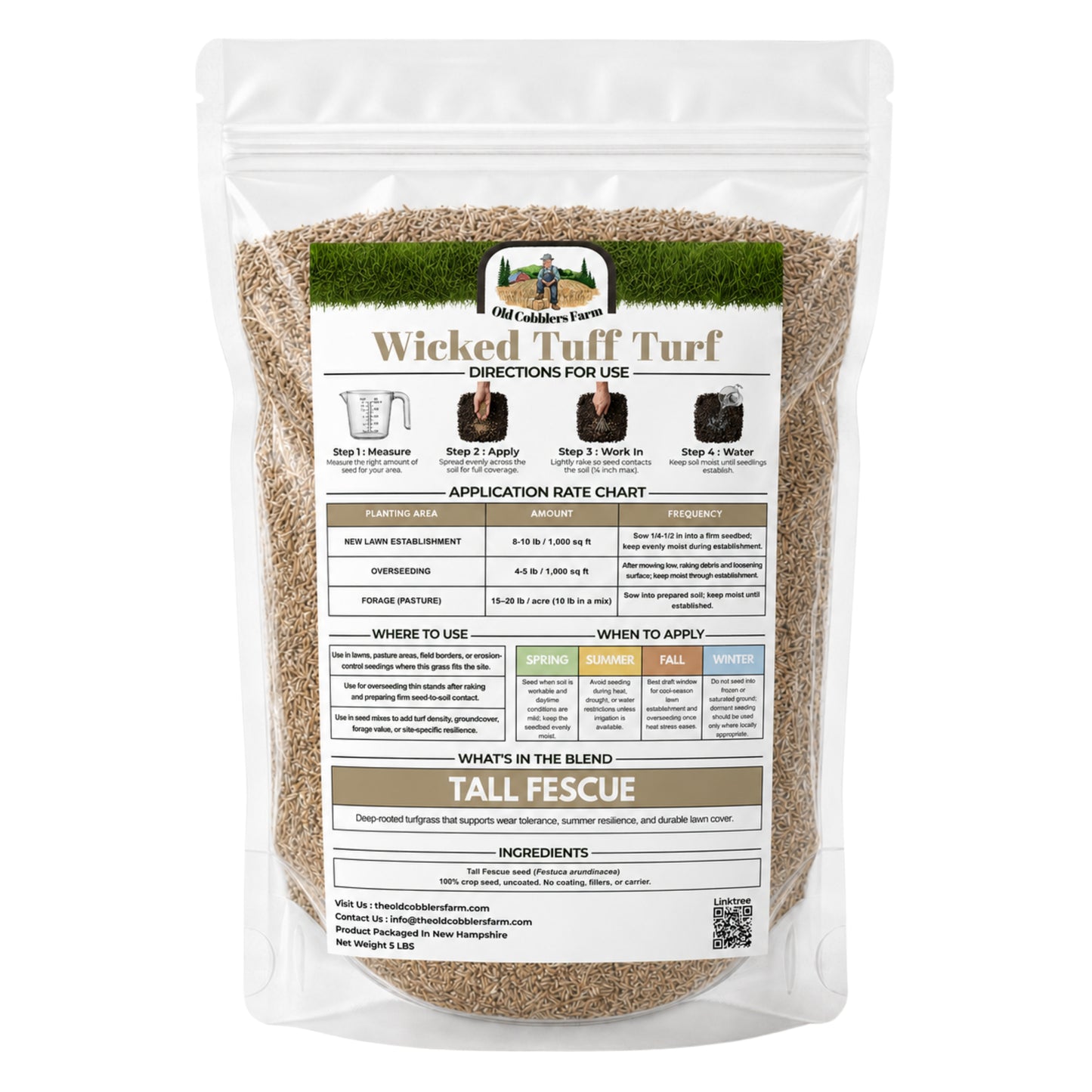 Wicked Tuff Turf Tall Fescue Seed