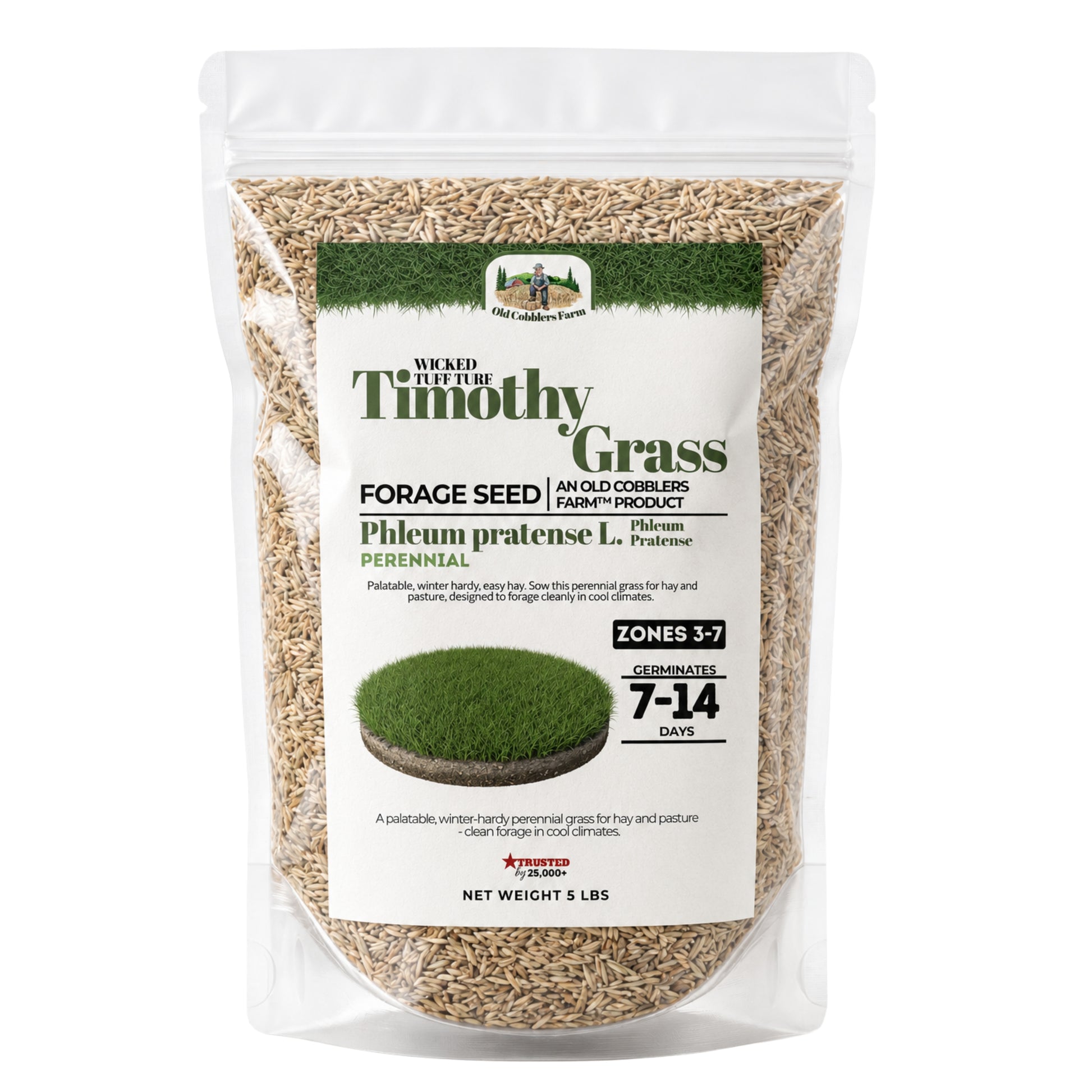 Wicked Tuff Turf Timothy Grass Seed - Old Cobblers Farm