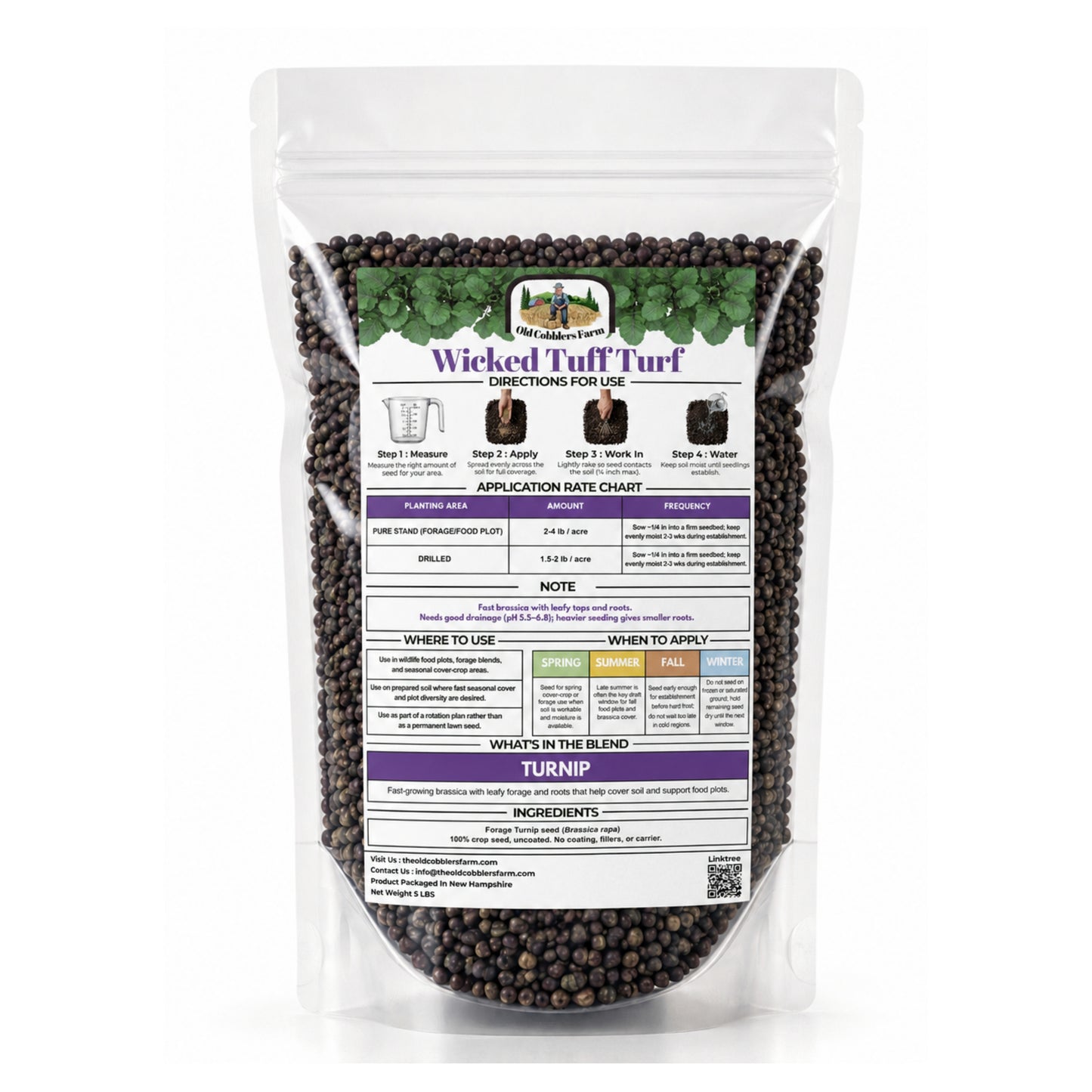 Wicked Tuff Turf Turnip Seed