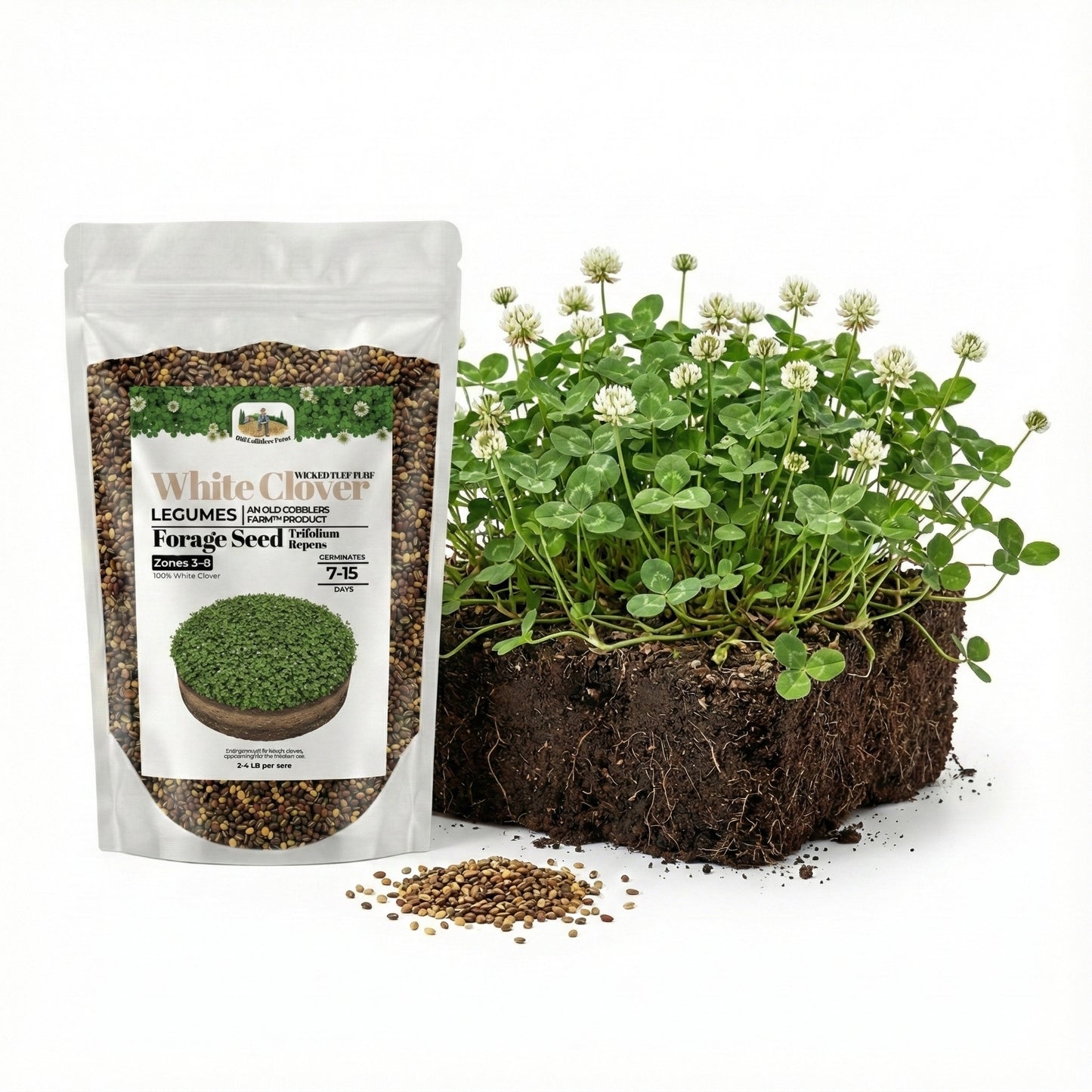 Wicked Tuff Turf White Clover Seed