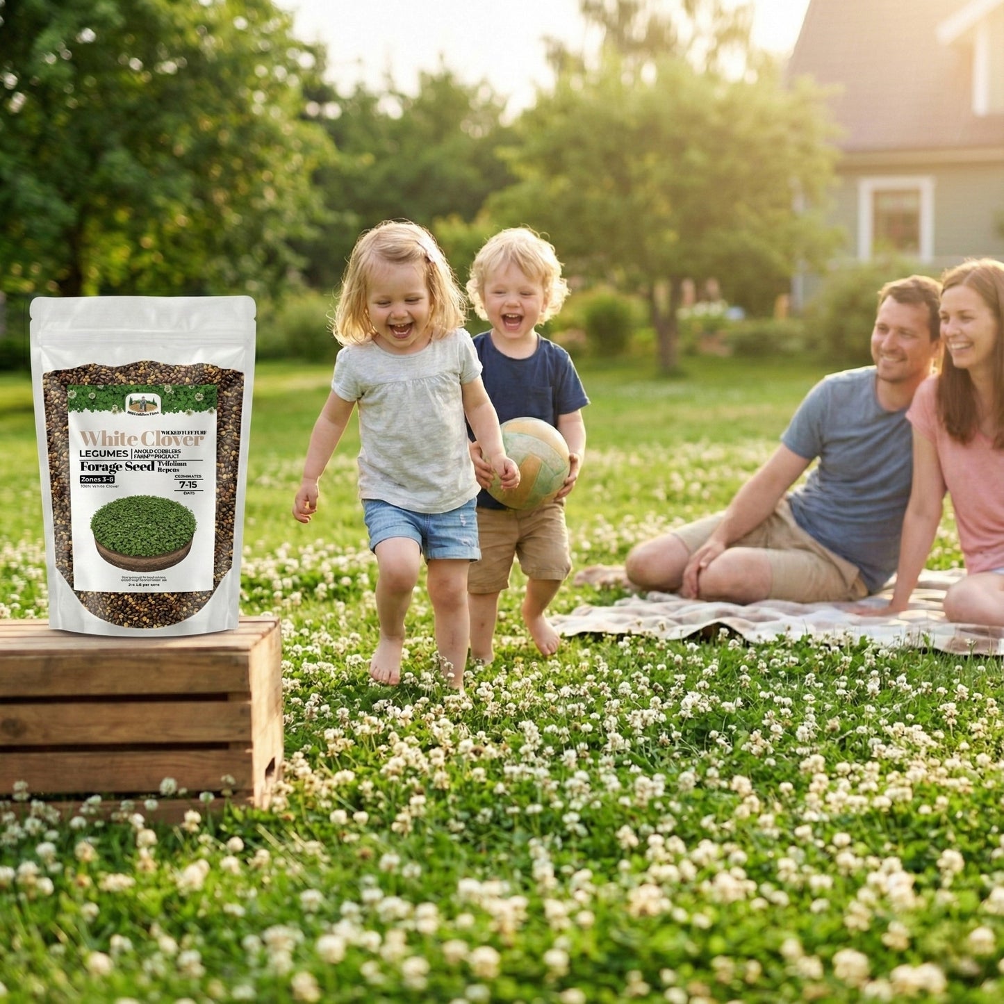 Wicked Tuff Turf White Clover Seed