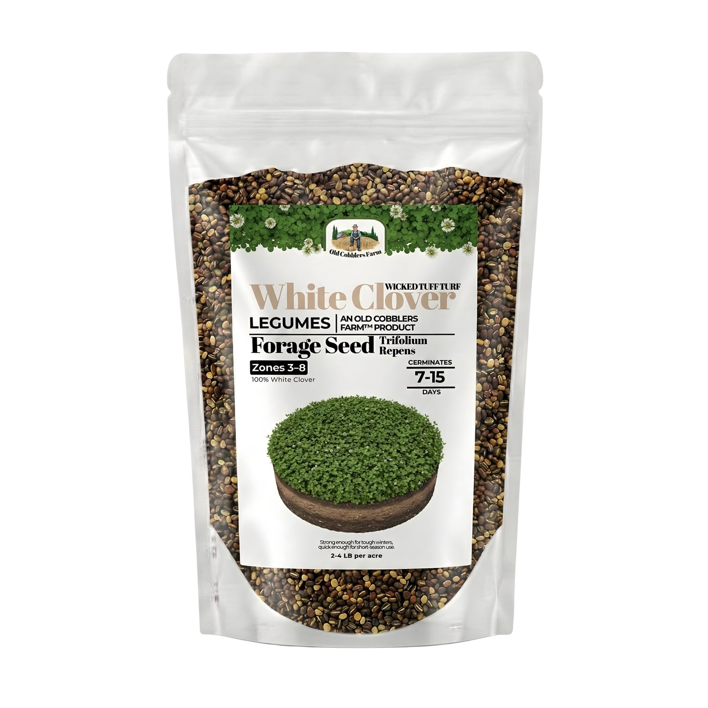 Wicked Tuff Turf White Clover Seed