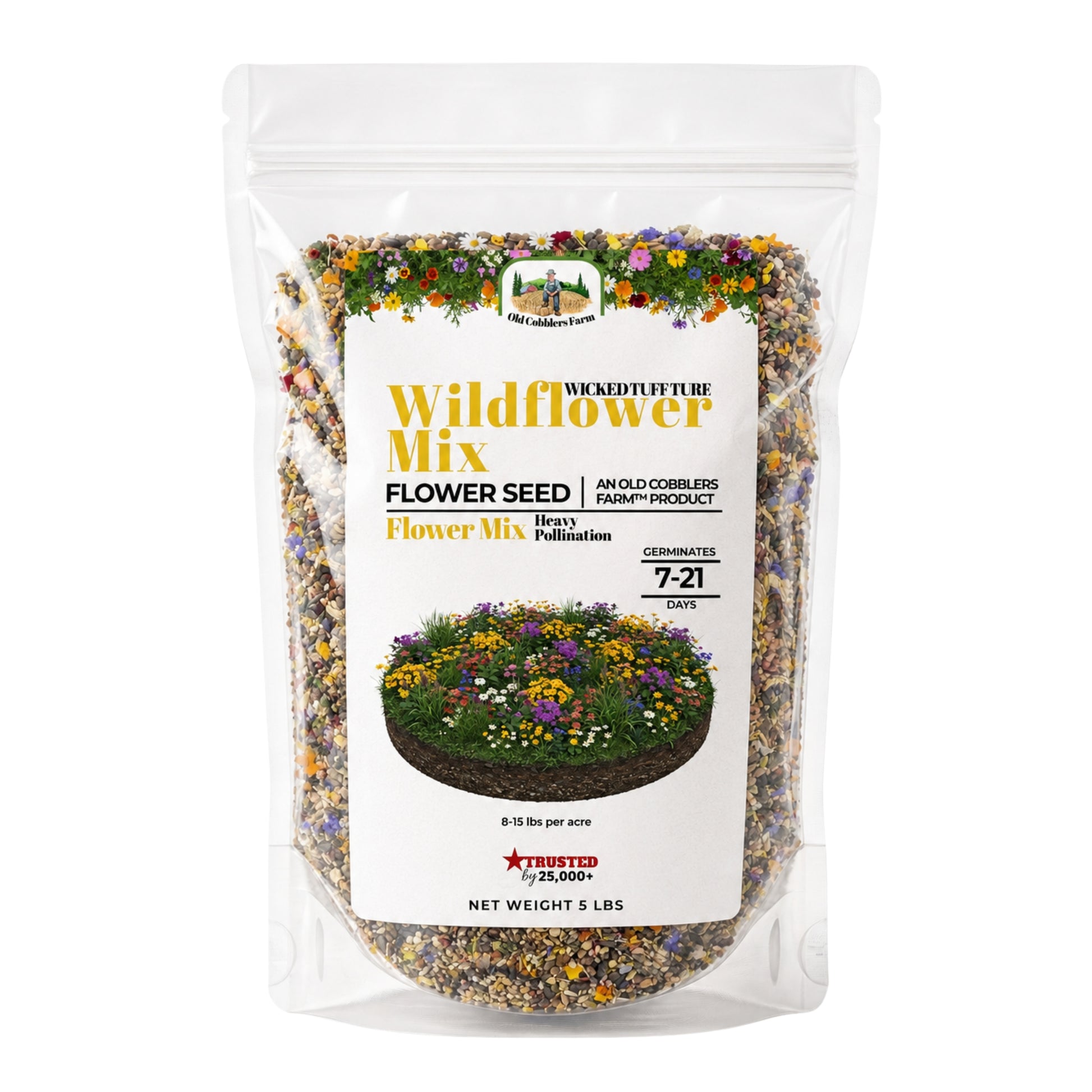 Wicked Tuff Turf Wildflower Mix Seed - Old Cobblers Farm