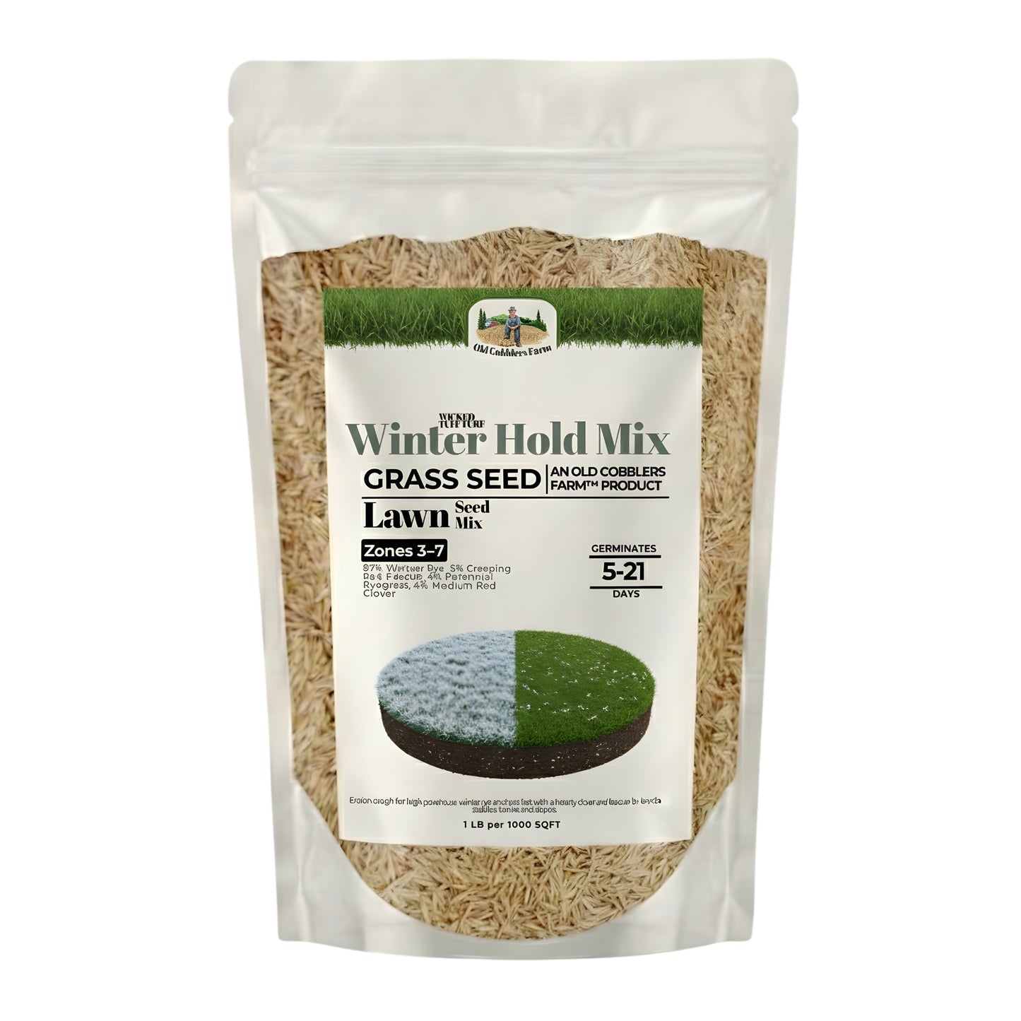 Old Cobblers Farm™ Wicked Tuff Turf Winter Hold Mix - Grass Seed Lawn Mix