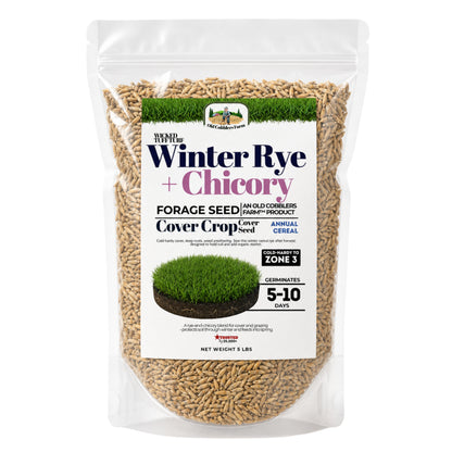 Wicked Tuff Turf Winter Rye + Chicory Seed Mix - Old Cobblers Farm