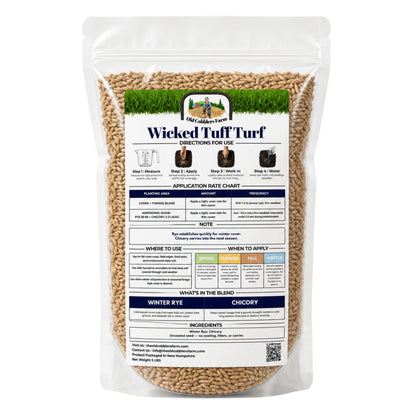 Wicked Tuff Turf Winter Rye + Chicory Seed Mix