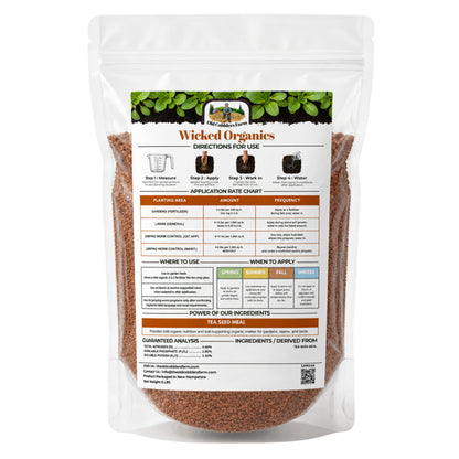 Wicked Organics Tea Seed Meal Fertilizer