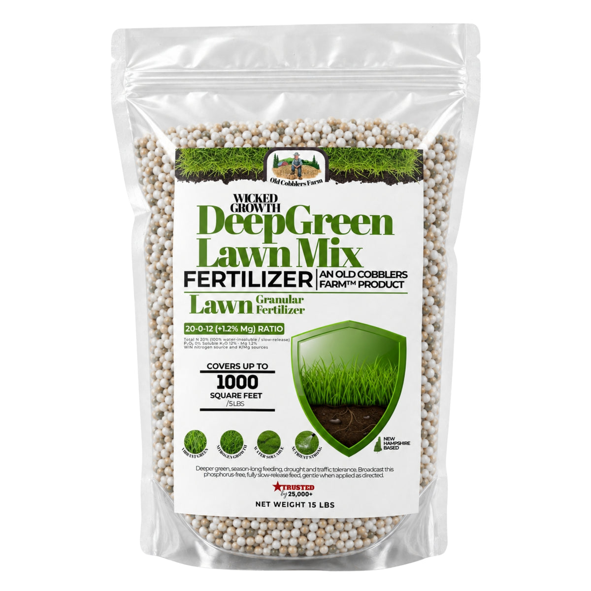Wicked Growth Deep Green Lawn Mix 20-0-12 Fertilizer