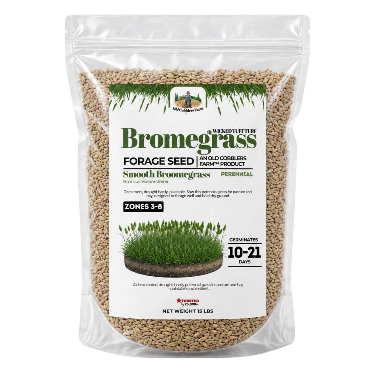 Wicked Tuff Turf Bromegrass Seed - Smooth