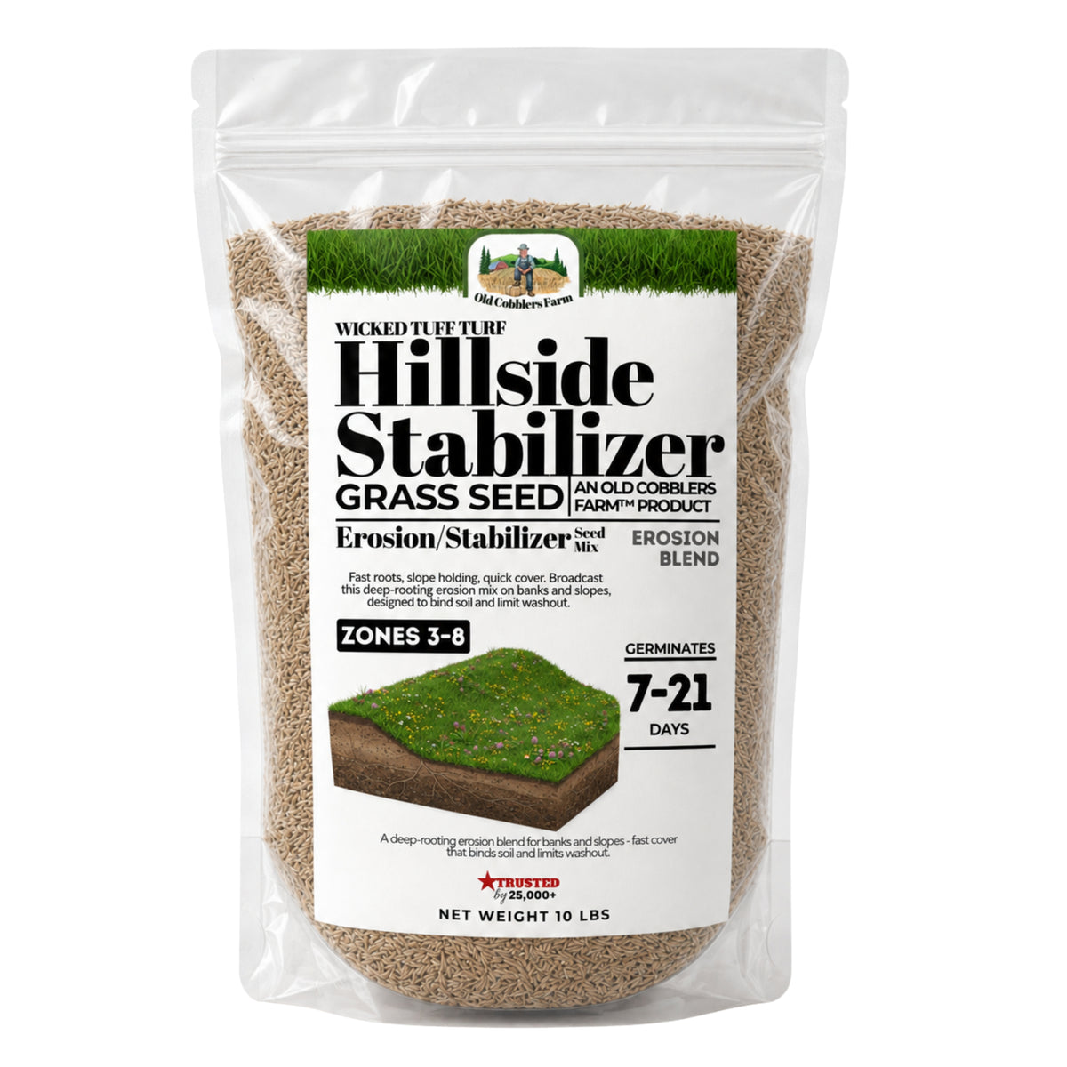 Wicked Tuff Turf Hillside Stabilizer Seed