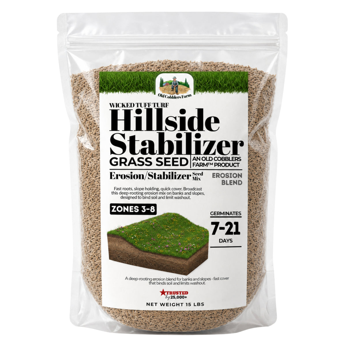 Wicked Tuff Turf Hillside Stabilizer Seed