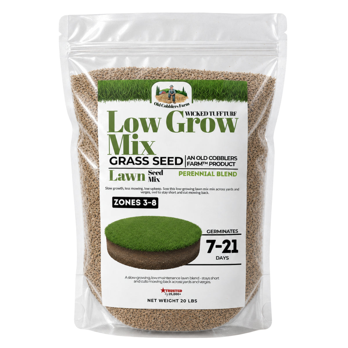 Wicked Tuff Turf Low Grow Seed Mix