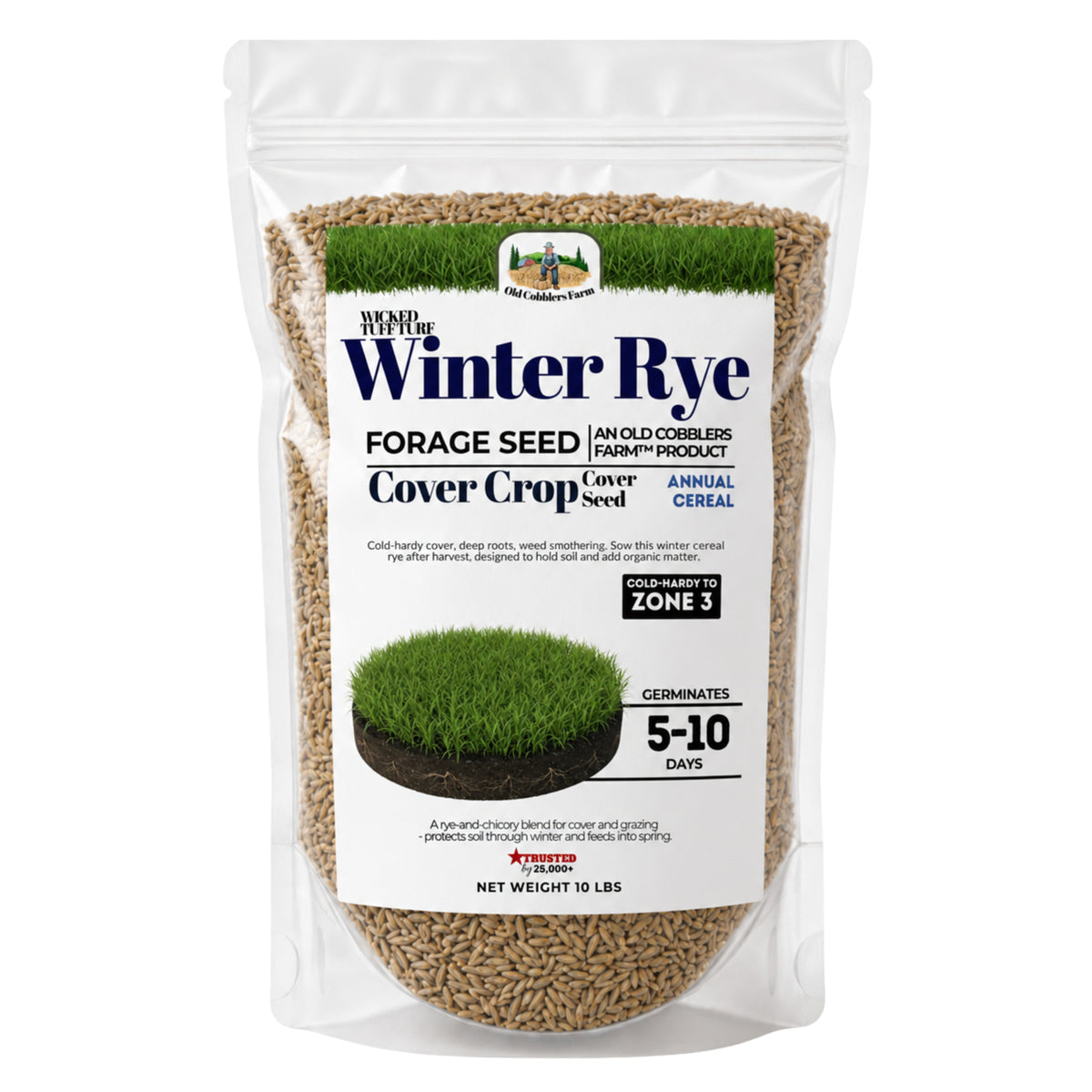 Wicked Tuff Turf Winter Rye Grass Seed