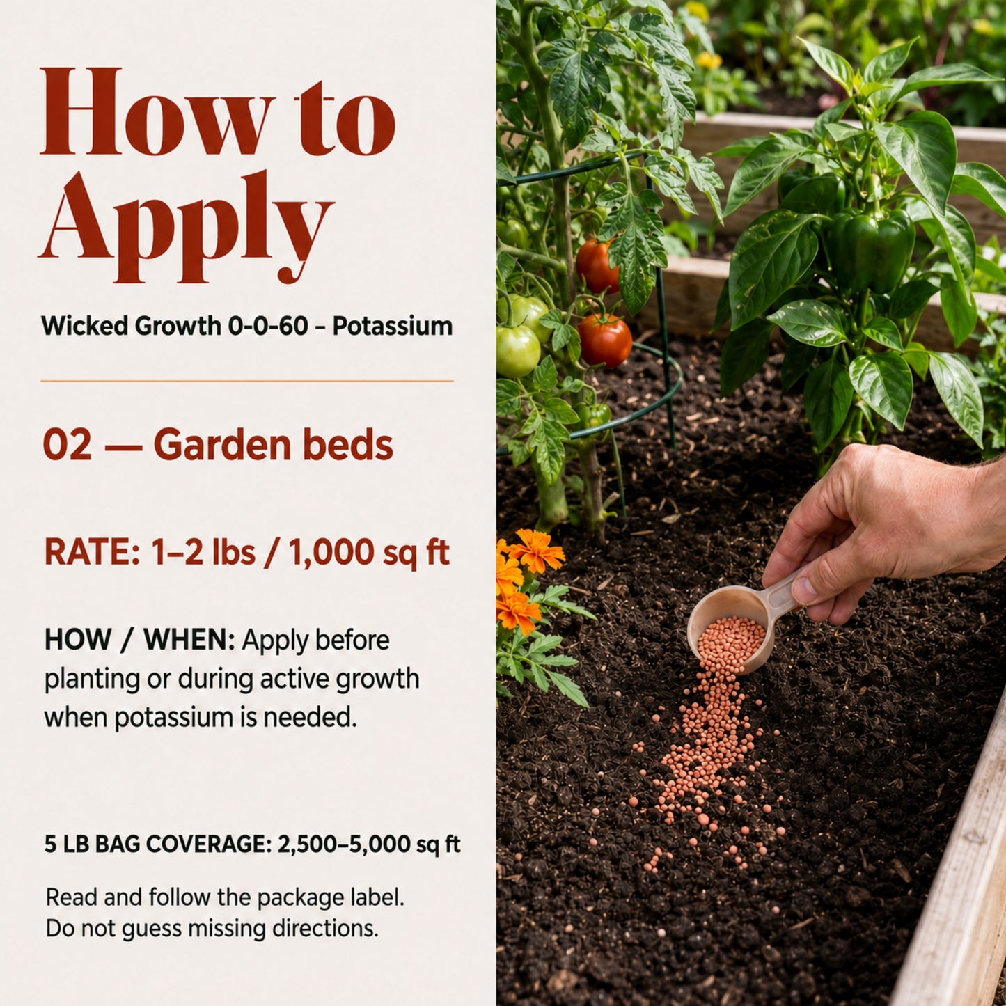 Wicked Growth 0-0-60 Fertilizer