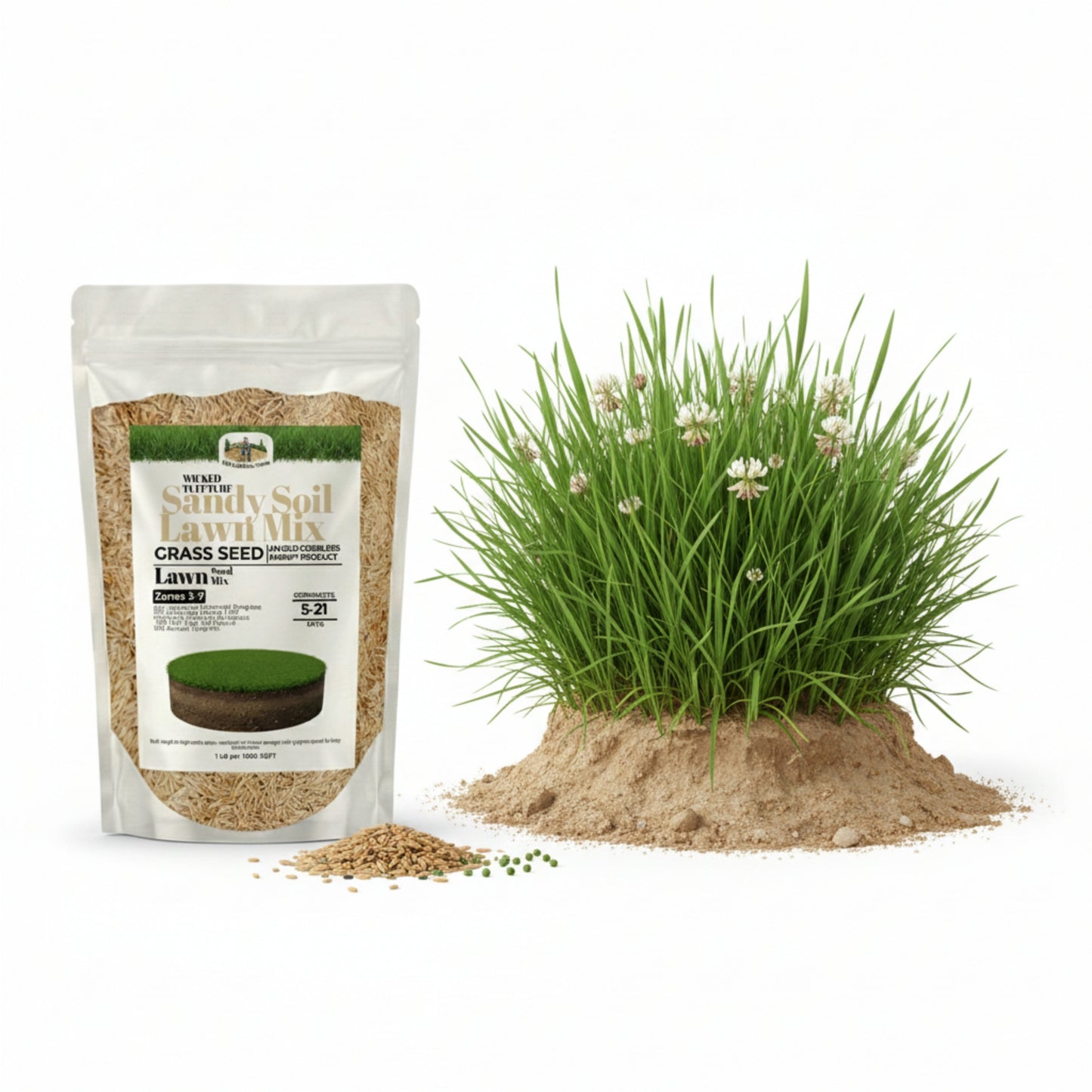 Wicked Tuff Turf Sandy Soil Lawn Seed Mix