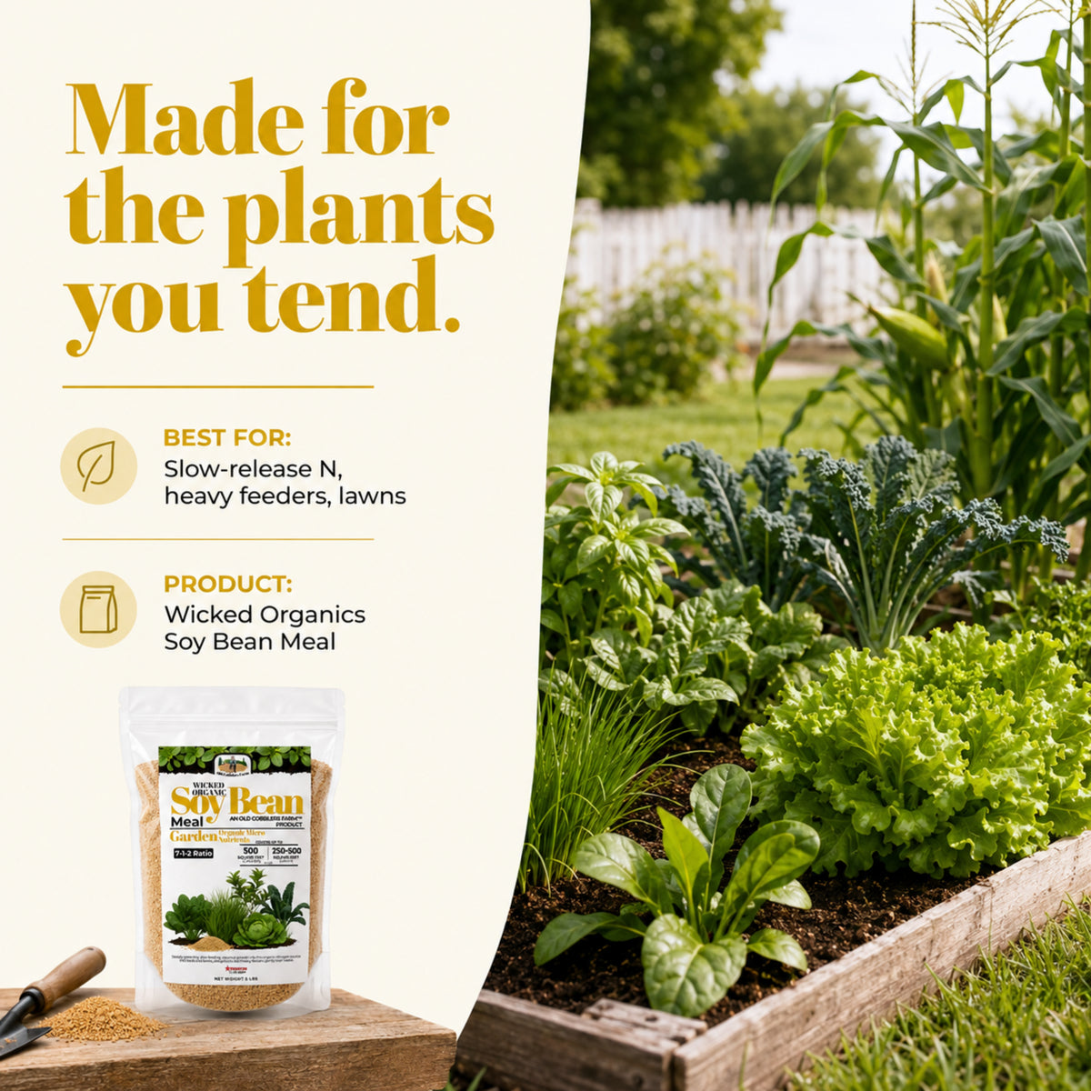 Wicked Organics Soy Bean Meal Fertilizer