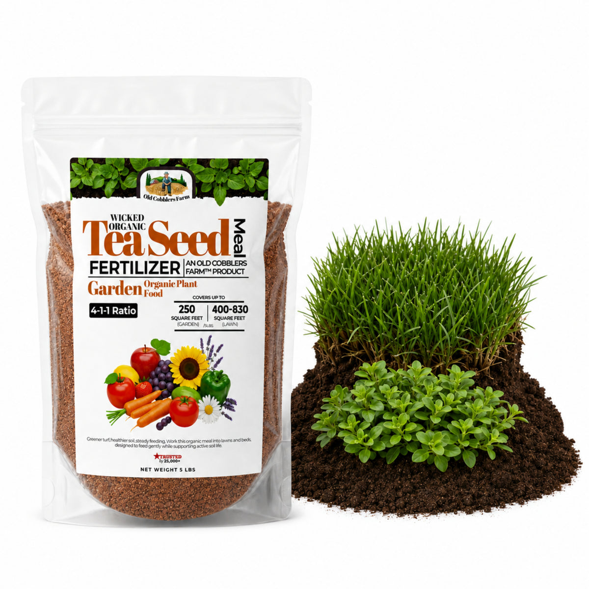 Wicked Organics Tea Seed Meal Fertilizer