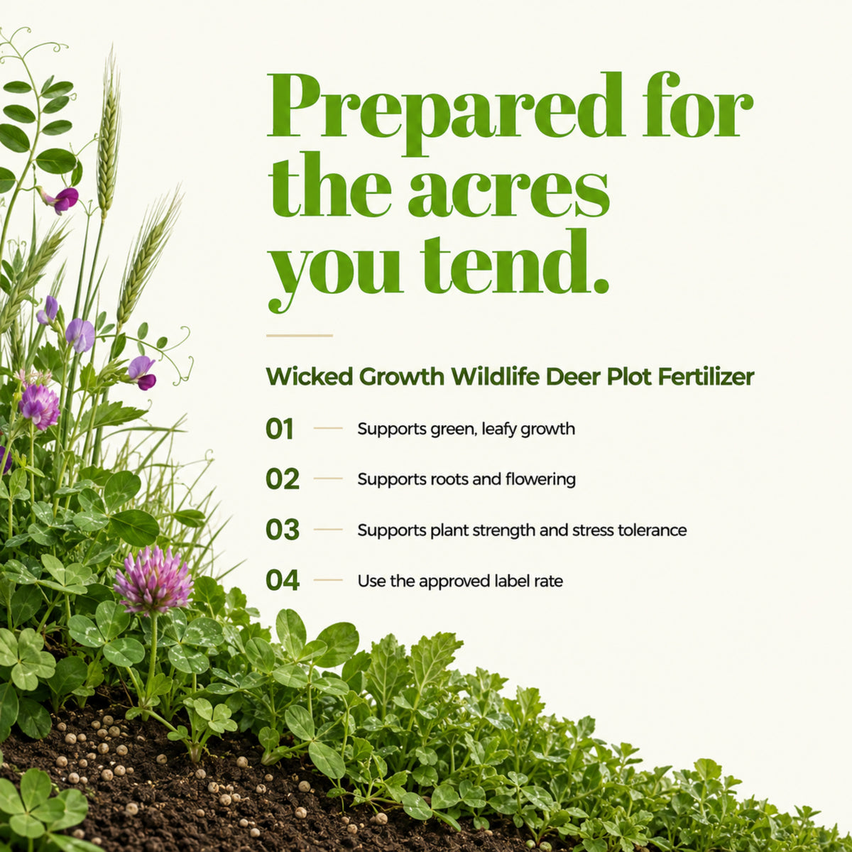Wicked Growth Wildlife Deer Plot Fertilizer