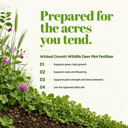 Wicked Growth Wildlife Deer Plot Fertilizer